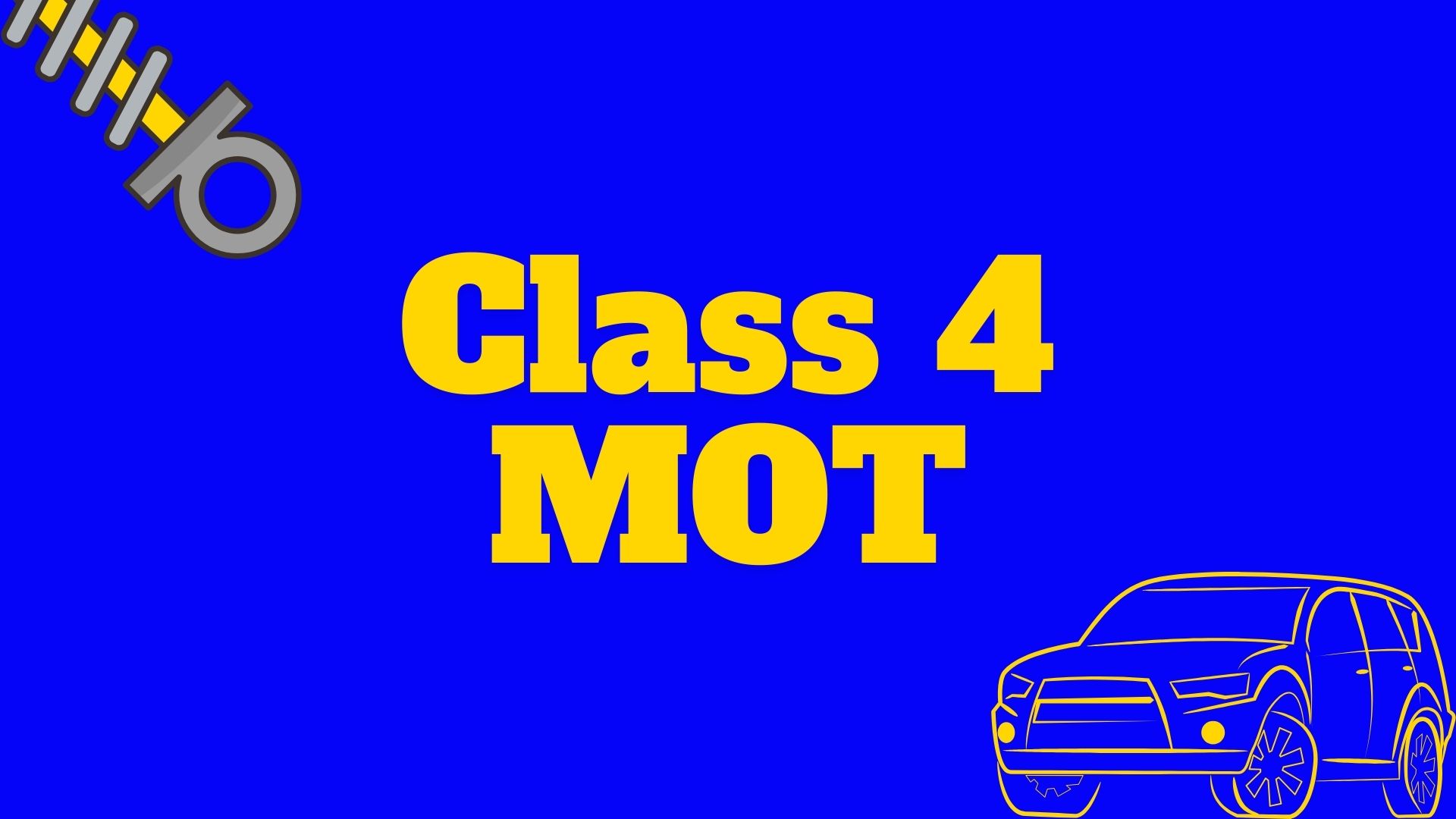 class 4 MOT Sign
