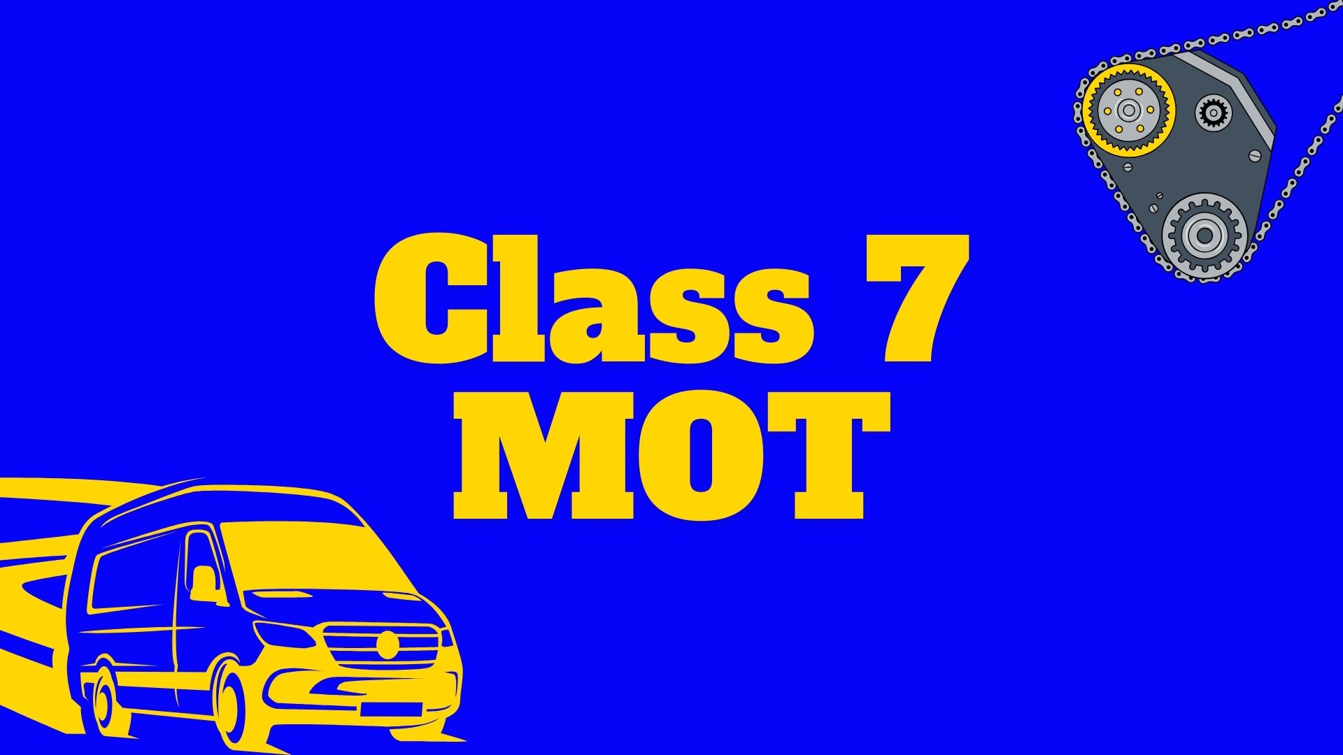 Class 7 MOT sign